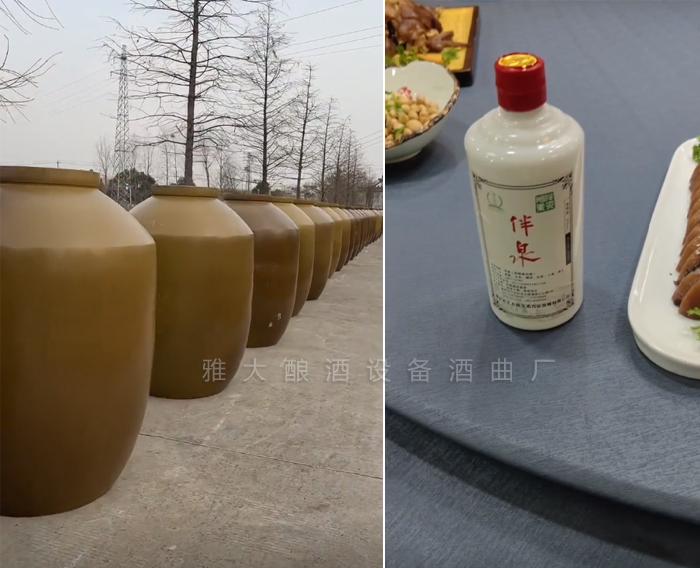 黃總將釀好的酒存放一段時間后，再進行出售